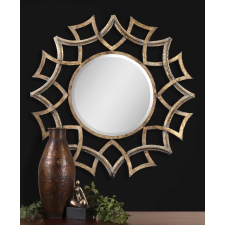 A large image of the Uttermost 12730 B Antiqued Gold With A Light Gray Glaze And Burnished Edges.
