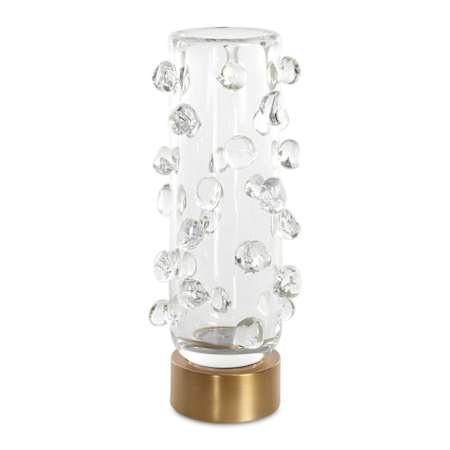 A large image of the Uttermost 18182 Brushed Brass / Clear