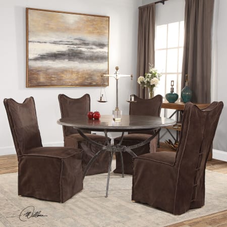 A large image of the Uttermost 234-DELROY-LEATHER-SETOF2 Alternate View