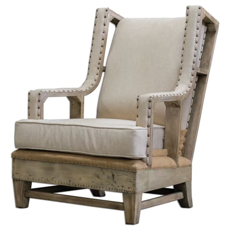 A large image of the Uttermost 23615 Wood and Linen