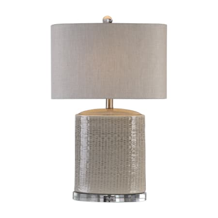 A large image of the Uttermost 27231-1 Taupe Gray / Nickel