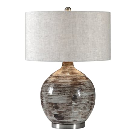 A large image of the Uttermost 27656-1 Distressed Blue-Gray / Nickel