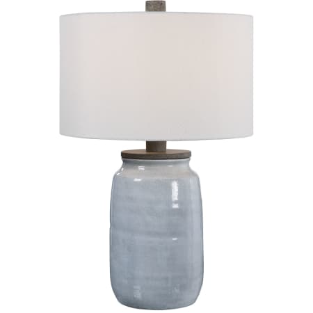 A large image of the Uttermost 28266-1 Light Blue Crackle