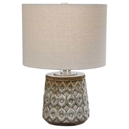 A large image of the Uttermost 28395-CETONA Distressed Blue Gray Crackle