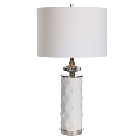 A large image of the Uttermost 28428-1 White / Nickel