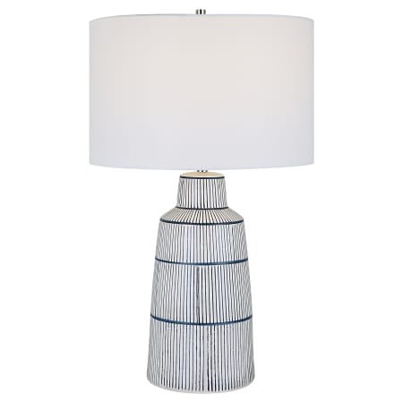 A large image of the Uttermost 30059-1 Navy / White Stripe