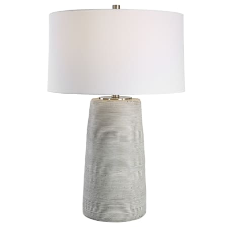 A large image of the Uttermost 30103 White / Brushed Nickel