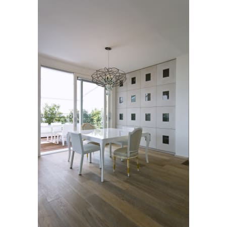 A large image of the Varaluz 151C05 Varaluz-151C05-Dining Room Lifestyle