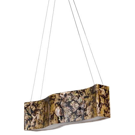 A large image of the Varaluz 178N05 Stainless Steel with Chocolate Tiger Shade