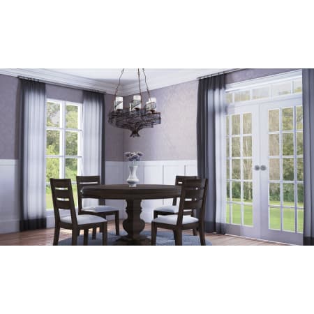 A large image of the Varaluz 240C06 Varaluz-240C06-Dining Room Lifestyle