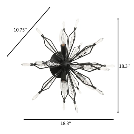 A large image of the Varaluz 311S04 Dimension