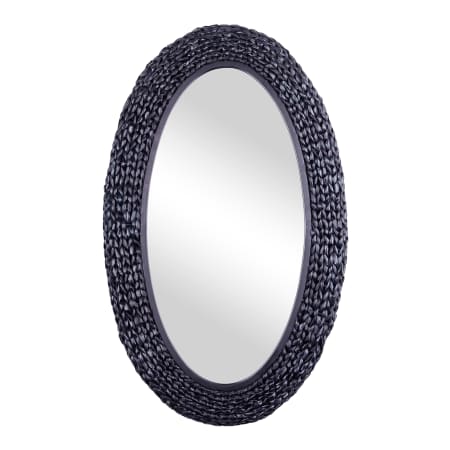 A large image of the Varaluz 457MI24 Matte Black / Midnight Blue Seagrass