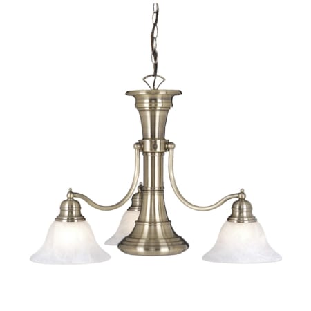 A large image of the Vaxcel Lighting CH30304 Antique Brass