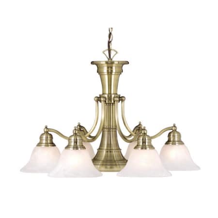 A large image of the Vaxcel Lighting CH30307 Antique Brass