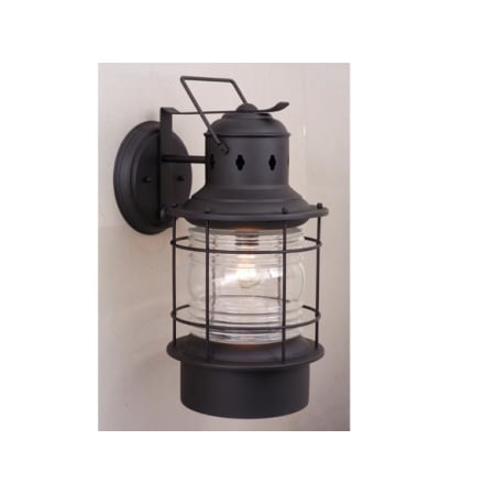 A large image of the Vaxcel Lighting OW37081 Textured Black