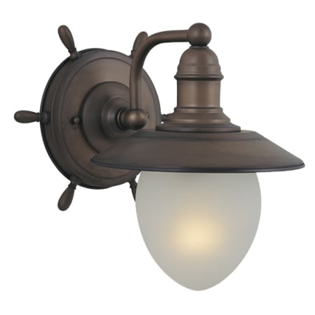 A large image of the Vaxcel Lighting WL25501 Antique Red Copper