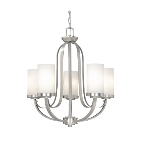 A large image of the Vaxcel Lighting OX-CHU005 Brushed Nickel