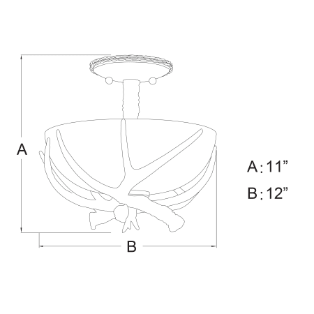 A large image of the Vaxcel Lighting C0014 Alternate Image