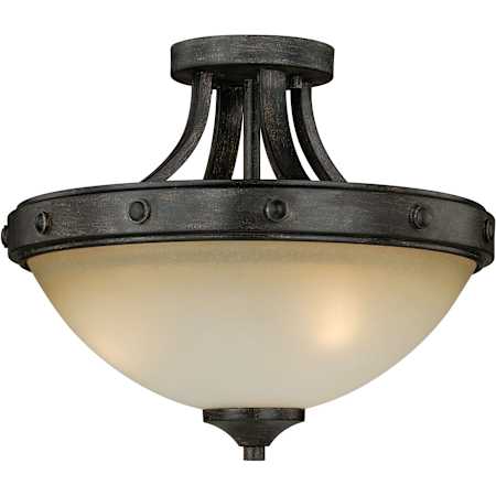 A large image of the Vaxcel Lighting C0077 Black Walnut