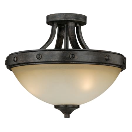 A large image of the Vaxcel Lighting C0077 Black Walnut