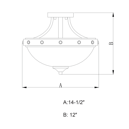 A large image of the Vaxcel Lighting C0077 Alternate View