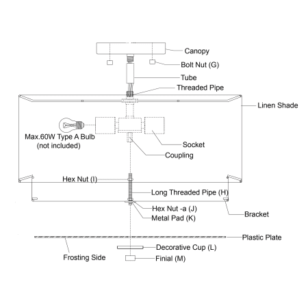 A large image of the Vaxcel Lighting C0112 Alternate Image