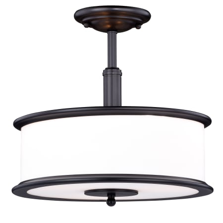 A large image of the Vaxcel Lighting CR-CFU130 Noble Bronze / White