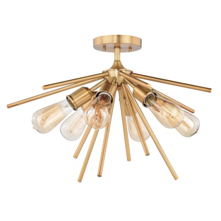 A large image of the Vaxcel Lighting C0161 Natural Brass