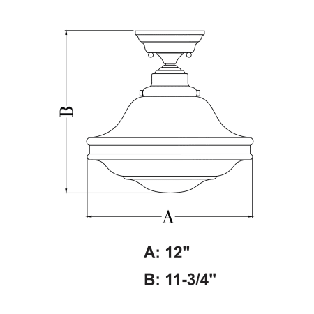 A large image of the Vaxcel Lighting C0176 Alternate Image