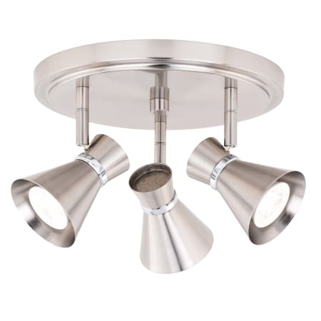 A large image of the Vaxcel Lighting C0219 Brushed Nickel / Chrome