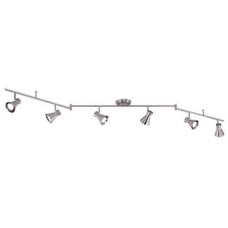 A large image of the Vaxcel Lighting C0221 Brushed Nickel / Chrome