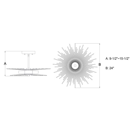 A large image of the Vaxcel Lighting C0228 Alternate Image