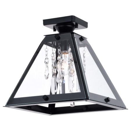 A large image of the Vaxcel Lighting C0240 Matte Black