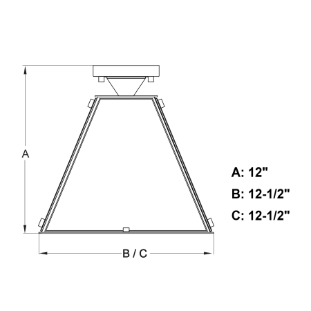 A large image of the Vaxcel Lighting C0240 Alternate Image