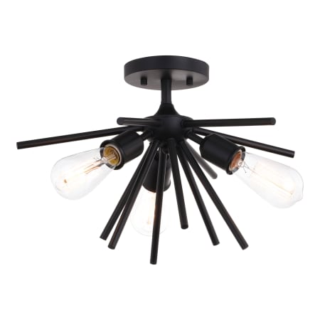 A large image of the Vaxcel Lighting C0163 Matte Black