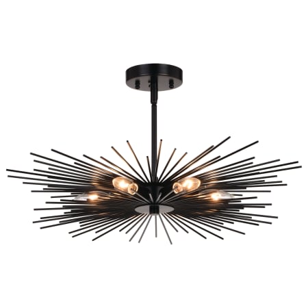 A large image of the Vaxcel Lighting C0228 Matte Black