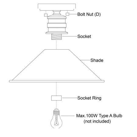 A large image of the Vaxcel Lighting C0257 Alternate Image