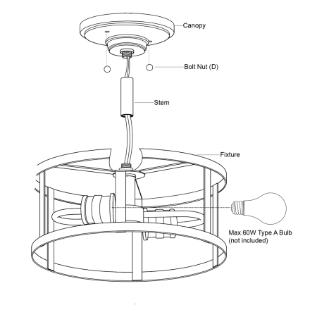 A large image of the Vaxcel Lighting C0266 Alternate Image