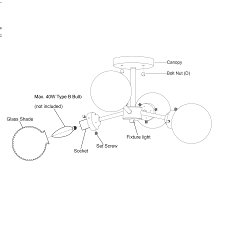 A large image of the Vaxcel Lighting C0268 Alternate Image