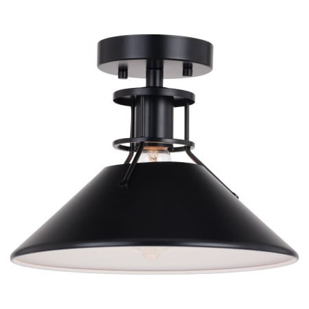 A large image of the Vaxcel Lighting C0270 Black / Matte White