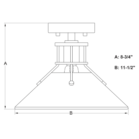 A large image of the Vaxcel Lighting C0270 Alternate Image