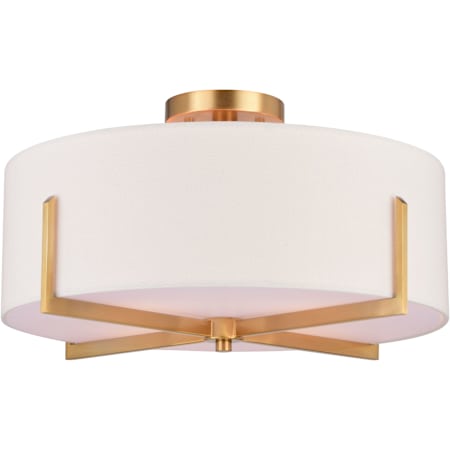 A large image of the Vaxcel Lighting C0277 Natural Brass