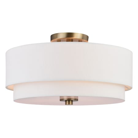 A large image of the Vaxcel Lighting C0280 Matte Brass