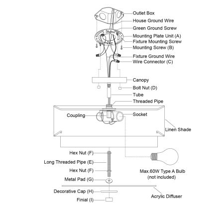 A large image of the Vaxcel Lighting C0280 Alternate image