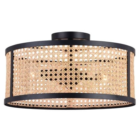 A large image of the Vaxcel Lighting C0289 Matte Black