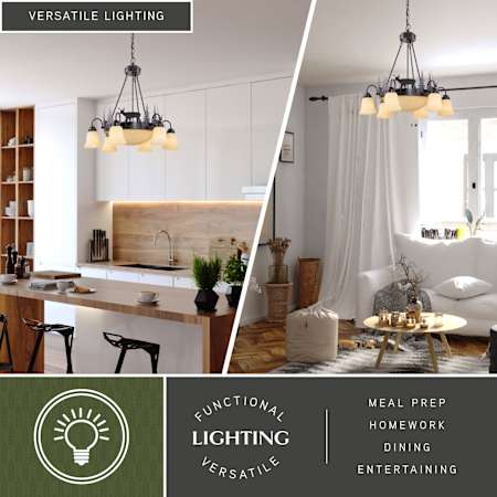 A large image of the Vaxcel Lighting CH55406BBZ Alternate Image