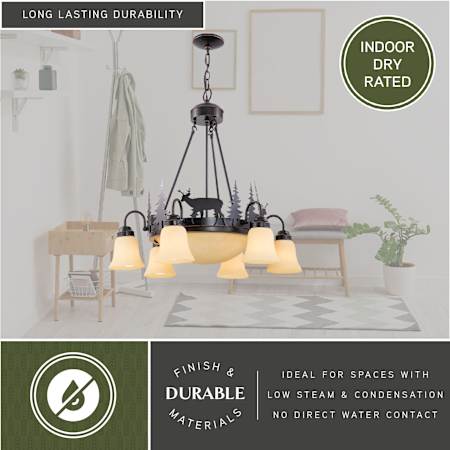 A large image of the Vaxcel Lighting CH55406BBZ Alternate Image