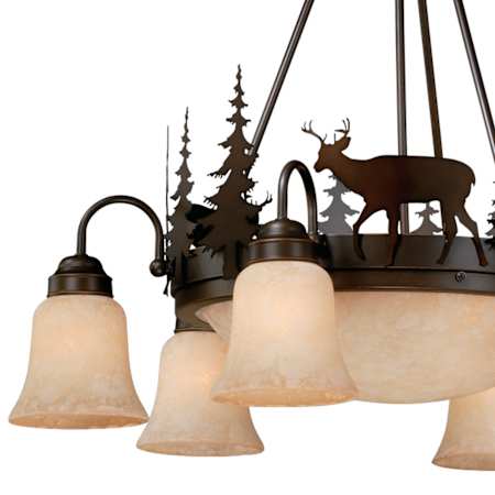 A large image of the Vaxcel Lighting CH55406BBZ Alternate Image