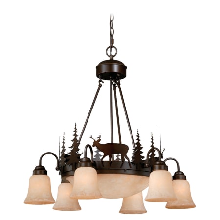 A large image of the Vaxcel Lighting CH55406BBZ Burnished Bronze