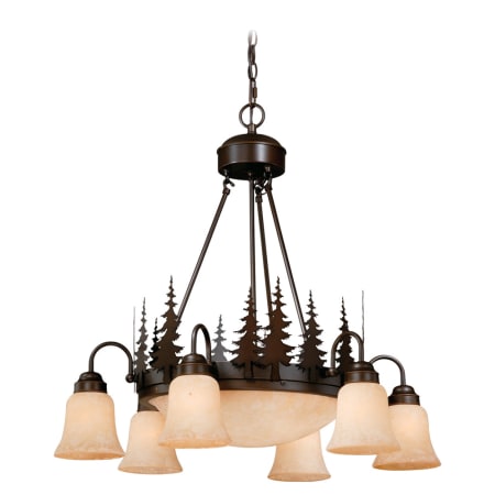 A large image of the Vaxcel Lighting CH55506BBZ Burnished Bronze